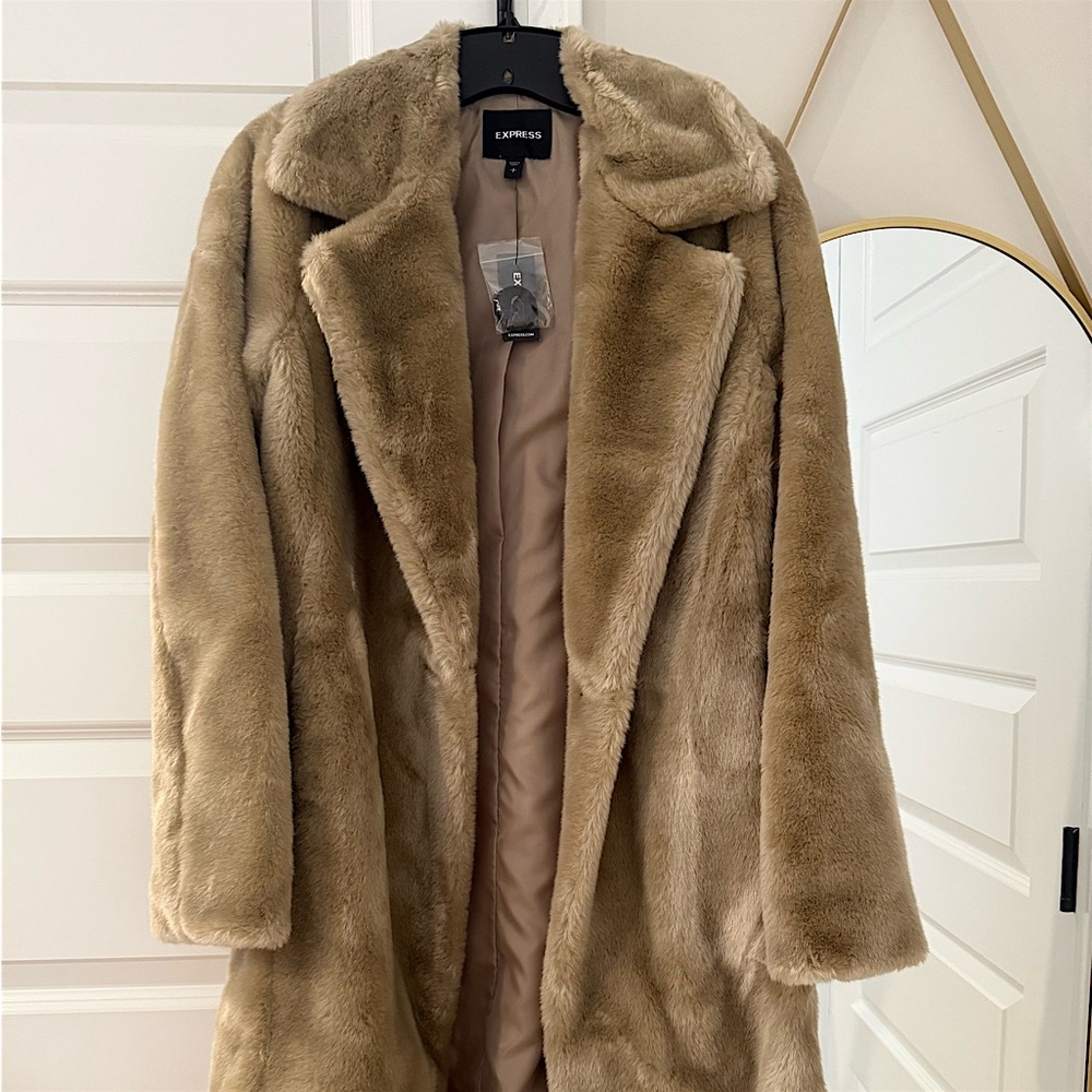 Express Faux Fur Coat